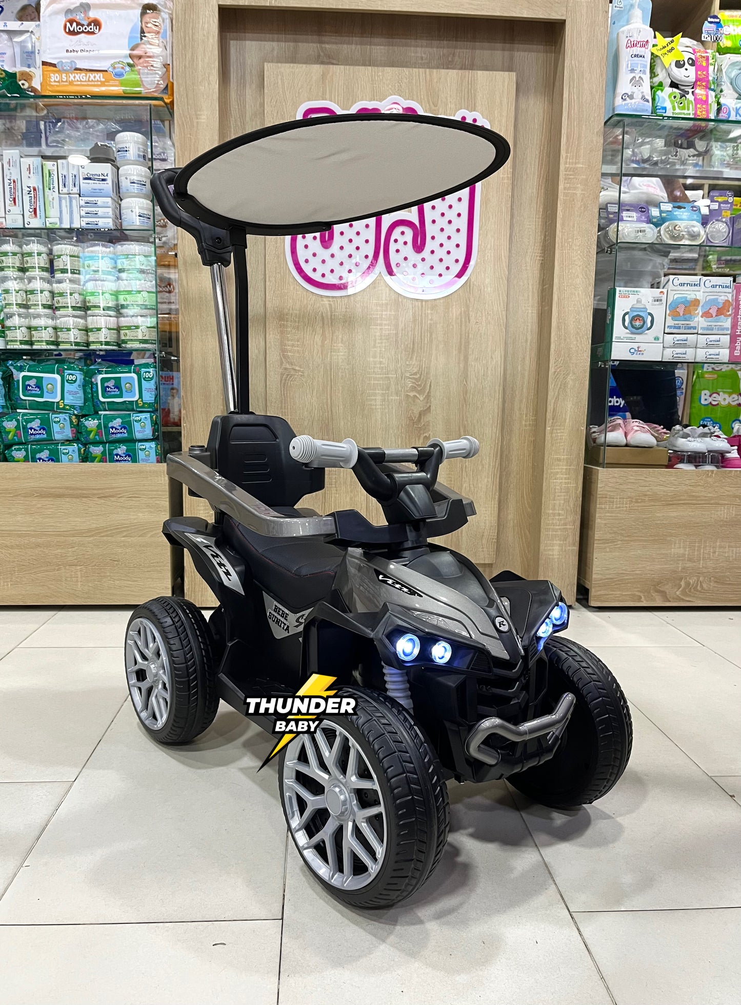 Cuatrimoto paseadora eléctrica Metalizada