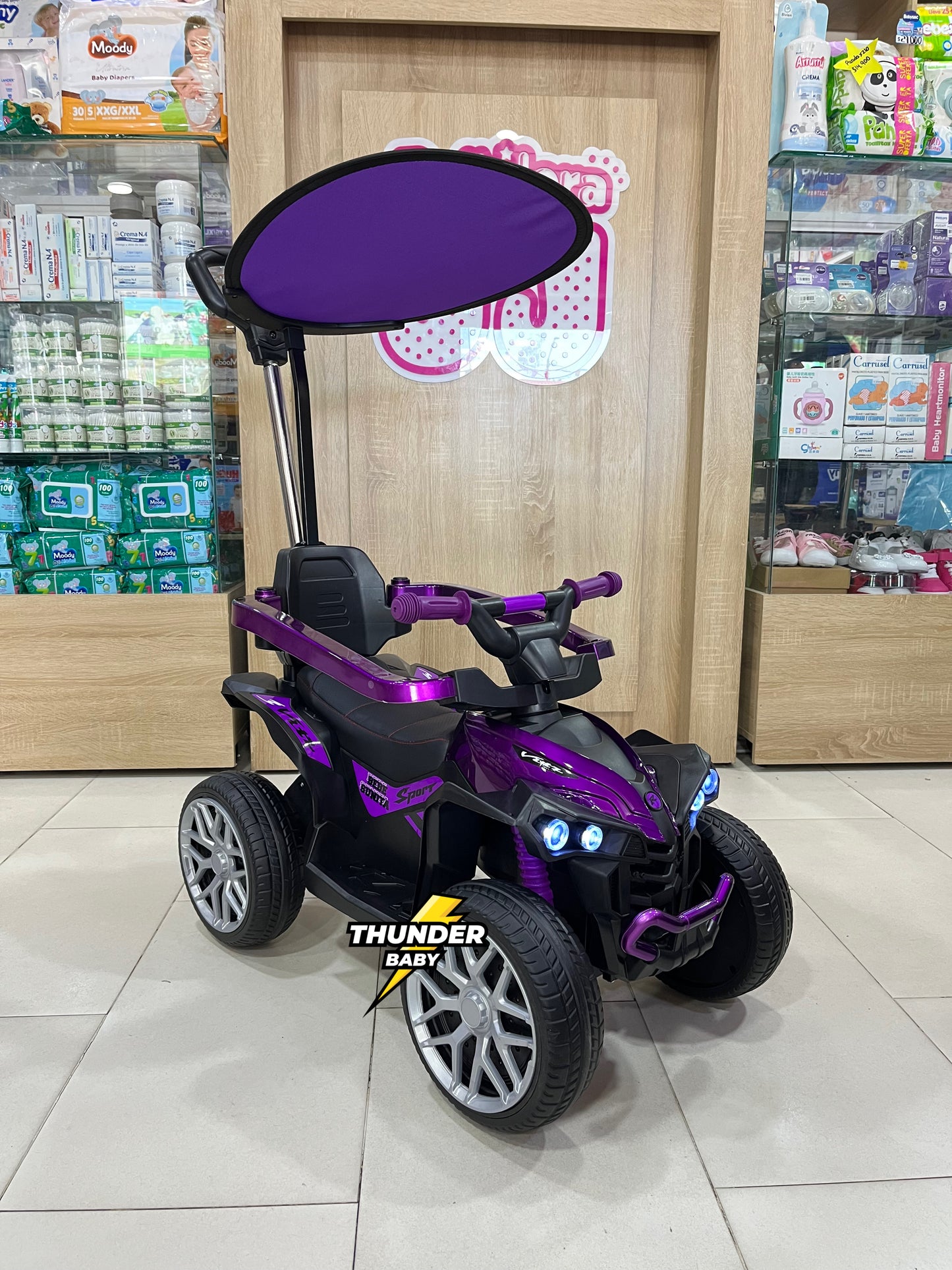 Cuatrimoto paseadora eléctrica Metalizada
