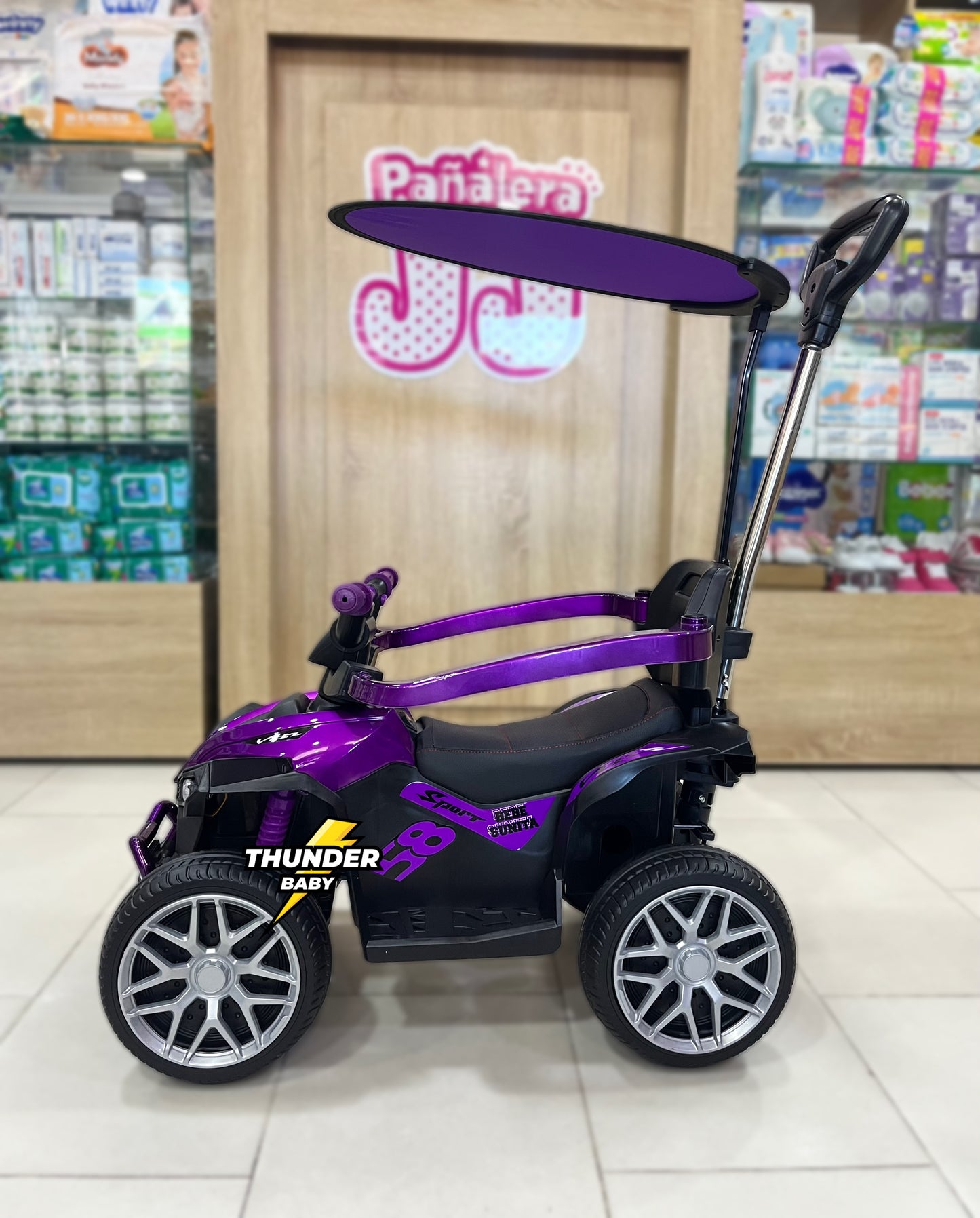 Cuatrimoto paseadora eléctrica Metalizada
