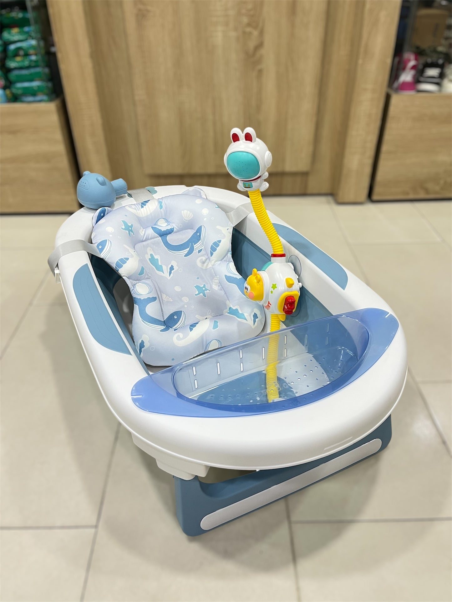 Combo Bañera plegable Coco con ducha