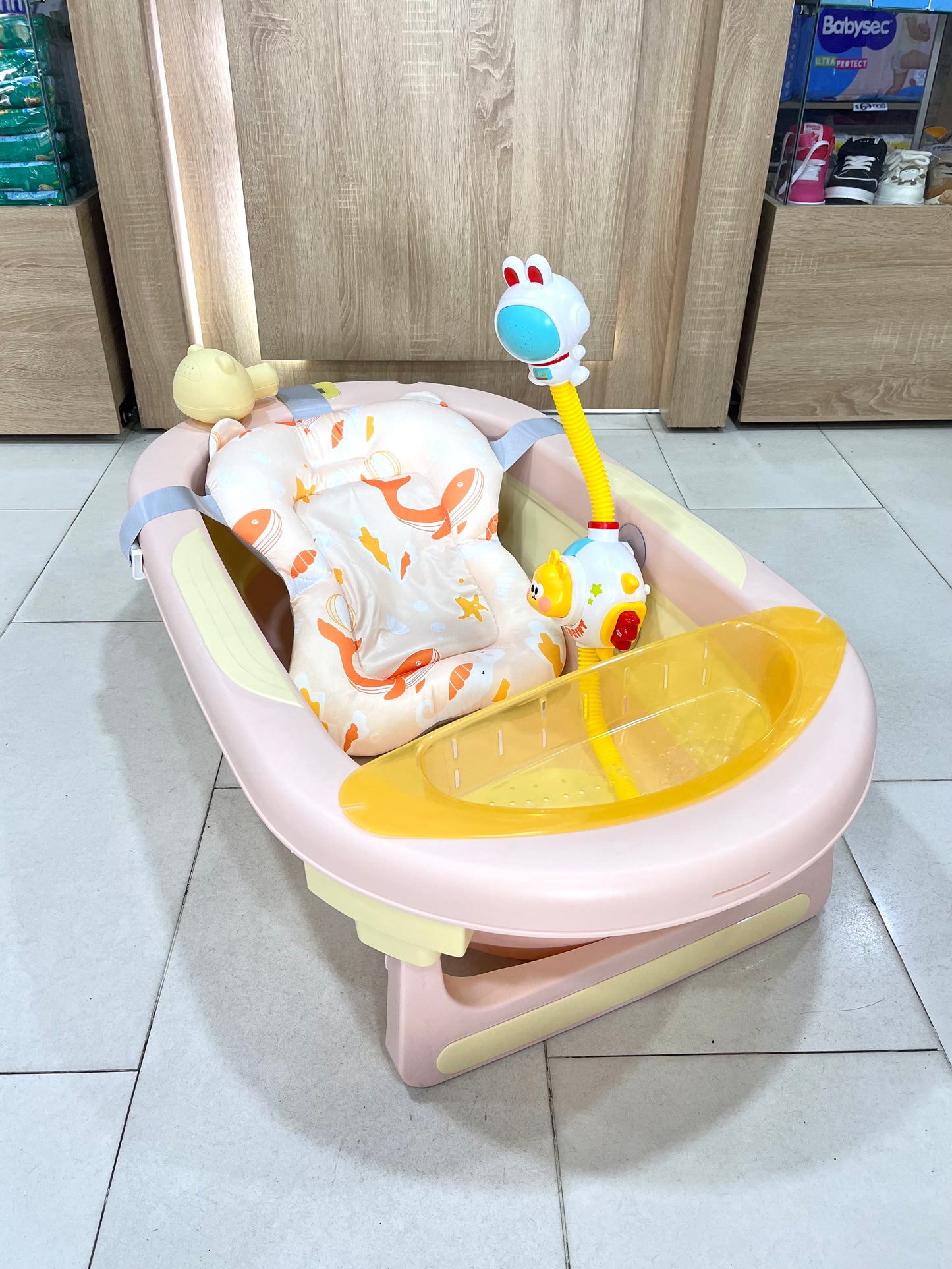 Combo Bañera plegable Coco con ducha